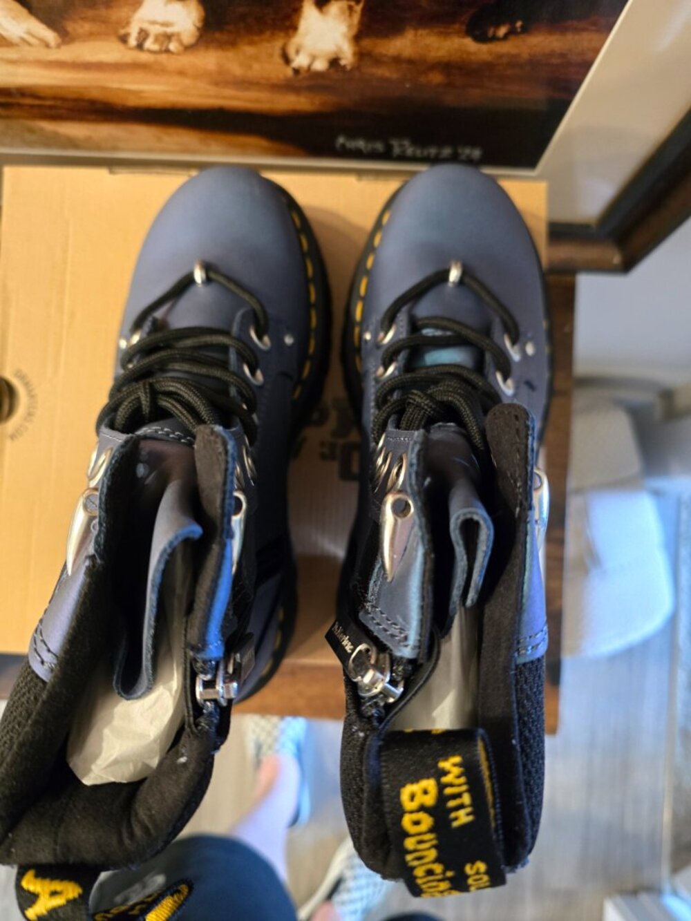 Dr. Martens Jadon II Hardware HDW Platforms Deep Blue Women's Sz 6 US NEW - Picture 8 of 16